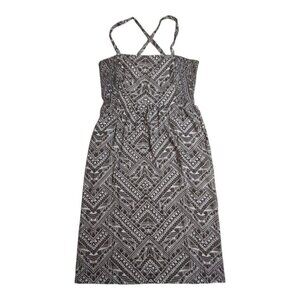 Corey Lynn Calter Anthropologie Dress Sketchbook Midi Aztec Sundress Vacation L